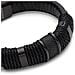 Bracciale da Uomo in Pelle, ""Ring"", 23cm, Nero - Foto miniatura 9
