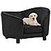 Divano per Cani Nero 69x49x40 cm in Peluche - Foto miniatura 3