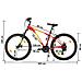Mountain Bike 21 Speed 27,5"" Ruote 38 cm Rosso - Foto miniatura 2