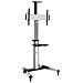 17031260 70" Portable flat panel floor stand Argento base da pavimento per tv a schermo piatto - Foto miniatura 1