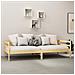 Divano Letto con Materasso 90x200 cm Legno Massello di Pino - Foto miniatura 3