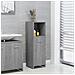 Armadietto Bagno Grigio Sonoma 30x30x95 cm in Legno Multistrato - Foto miniatura 9