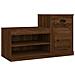 Scarpiera Rovere Marrone 100x42x60 Cm In Legno Multistrato - Foto miniatura 1