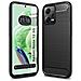 Custodia B-case Tpu Silicone Cover Case Per Xiaomi Redmi Note 12 5g Carbon Metal Black - Foto miniatura 1