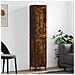 Credenza Rovere Fumo 34,5x34x180 Cm In Legno Multistrato - Foto miniatura 1