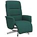 Poltrona Reclinabile Con Poggiapiedi Verde Scuro In Tessuto - Foto miniatura 2