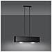 Lampada A Sospensione Gentor - Nero - Acciaio Verniciato A Polvere - 48x100x6 Cm - Foto miniatura 3