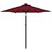 Ombrellone Giardino Con Palo Acciaio Rosso Bordò 225x225x212 Cm - Foto miniatura 2