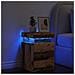 Comodino Con Led Legno Antico 35x39x55 Cm In Truciolato - Foto miniatura 1