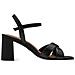 Black Elegant Open Sandals Sandali Sintetico E Tessile Scarpe Donna Nero Eu 36, 1-28320-42 001 - Foto miniatura 3
