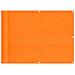 Paravento da Balcone Arancione 75x700 cm 100% Poliestere Oxford - Foto miniatura 1