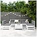Set Divani Da Giardino 6 Pz Bianco In Legno Massello Di Pino - Foto miniatura 3