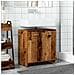 Mobile Lavabo Bagno Legno Antico 60x33x60 Cm Legno Multistrato - Foto miniatura 3