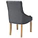 Sedie Da Pranzo 4 Pz Grigio Scuro In Tessuto - Foto miniatura 4