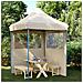 Tendone per Feste Pieghevole Pop-Up con 2 Pareti Beige - Foto miniatura 2