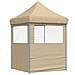 Tendone per Feste Pieghevole Pop-Up con 2 Pareti Beige - Foto miniatura 5