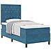 Letto a Box con Materasso blu scuro in Velluto Singolo - Foto miniatura 1