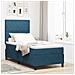 Letto a Box con Materasso blu scuro in Velluto Singolo - Foto miniatura 2