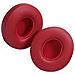 2 Cuscinetti Auricolari Di Ricambio In Pelle Proteica Compatibili Con Cuffie Beats Solo 2 E Solo 3 Red - Foto miniatura 2