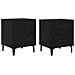 Armadietto per letto 2 pcs Rovere nero 40 x 35 x 47,5 cm - Foto miniatura 1