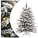 Albero di Natale Artificiale con Rami Pieghevoli Bianco 150 cm - Foto miniatura 1
