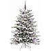 Albero di Natale Artificiale con Rami Pieghevoli Bianco 150 cm - Foto miniatura 3