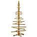 Albero di Natale in legno Marrone 180 cm Legno di pino massello - Foto miniatura 1