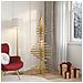 Albero di Natale in legno Marrone 180 cm Legno di pino massello - Foto miniatura 4