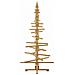 Albero di Natale in legno Marrone 180 cm Legno di pino massello - Foto miniatura 7