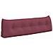 Cuscino per Schiena Rosso Vino 160 x 24 x 50 cm Tessuto - Foto miniatura 1