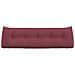 Cuscino per Schiena Rosso Vino 160 x 24 x 50 cm Tessuto - Foto miniatura 6