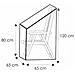 Copertura Trasparente Per Sedia Da Giardino Regolabile 65x65x120/80 Cm - Foto miniatura 2