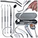 Set Di Strumenti Per Pulizia E Ispezione - Acciaio Inossidabile | Sonda, Specchio, Pinzetta, Motyka, Scaler | Manutenzione Elettronica - Foto miniatura 1