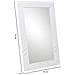 Specchio In Metallo Bianco 50x03x80 - Foto miniatura 3