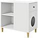 Casa per Gatti Bianco 72 x 42.5 x 70 cm Legno multistrato - Foto miniatura 1