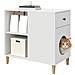 Casa per Gatti Bianco 72 x 42.5 x 70 cm Legno multistrato - Foto miniatura 3