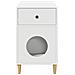 Casa per Gatti Bianco 72 x 42.5 x 70 cm Legno multistrato - Foto miniatura 7
