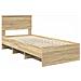 Struttura del letto Rovere Sonoma 80 x 200 cm Legno multistrato - Foto miniatura 4