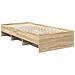 Struttura del letto Rovere Sonoma 80 x 200 cm Legno multistrato - Foto miniatura 5