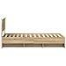 Struttura del letto Rovere Sonoma 80 x 200 cm Legno multistrato - Foto miniatura 8