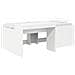 Letto alto per bambini con scrivania Bianco 98.5 x 200 cm - Foto miniatura 1