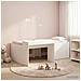 Letto alto per bambini con scrivania Bianco 98.5 x 200 cm - Foto miniatura 2