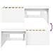 Letto alto per bambini con scrivania Bianco 98.5 x 200 cm - Foto miniatura 8