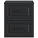 Mobiletto da notte a muro 2 pcs Nero 34,5 x 33 x 40 cm - Foto miniatura 5