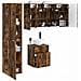 Set di Armadi da Bagno 5 pcs Rovere Fumo 40 x 10,5 x 60,5 cm - Foto miniatura 2
