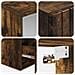 Set di Armadi da Bagno 5 pcs Rovere Fumo 40 x 10,5 x 60,5 cm - Foto miniatura 8