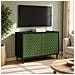 Mobile TV GELEEN 69 x 33 x 50,5 cm Rovere Nero - Foto miniatura 2