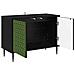 Mobile TV GELEEN 69 x 33 x 50,5 cm Rovere Nero - Foto miniatura 3