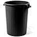 Bidone in plastica nero da lt 100 cm 53xH 66 - Foto miniatura 2