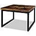 Tavolino Da Caffè In Legno Di Teak E Resina 60x60x40 Cm - Foto miniatura 2